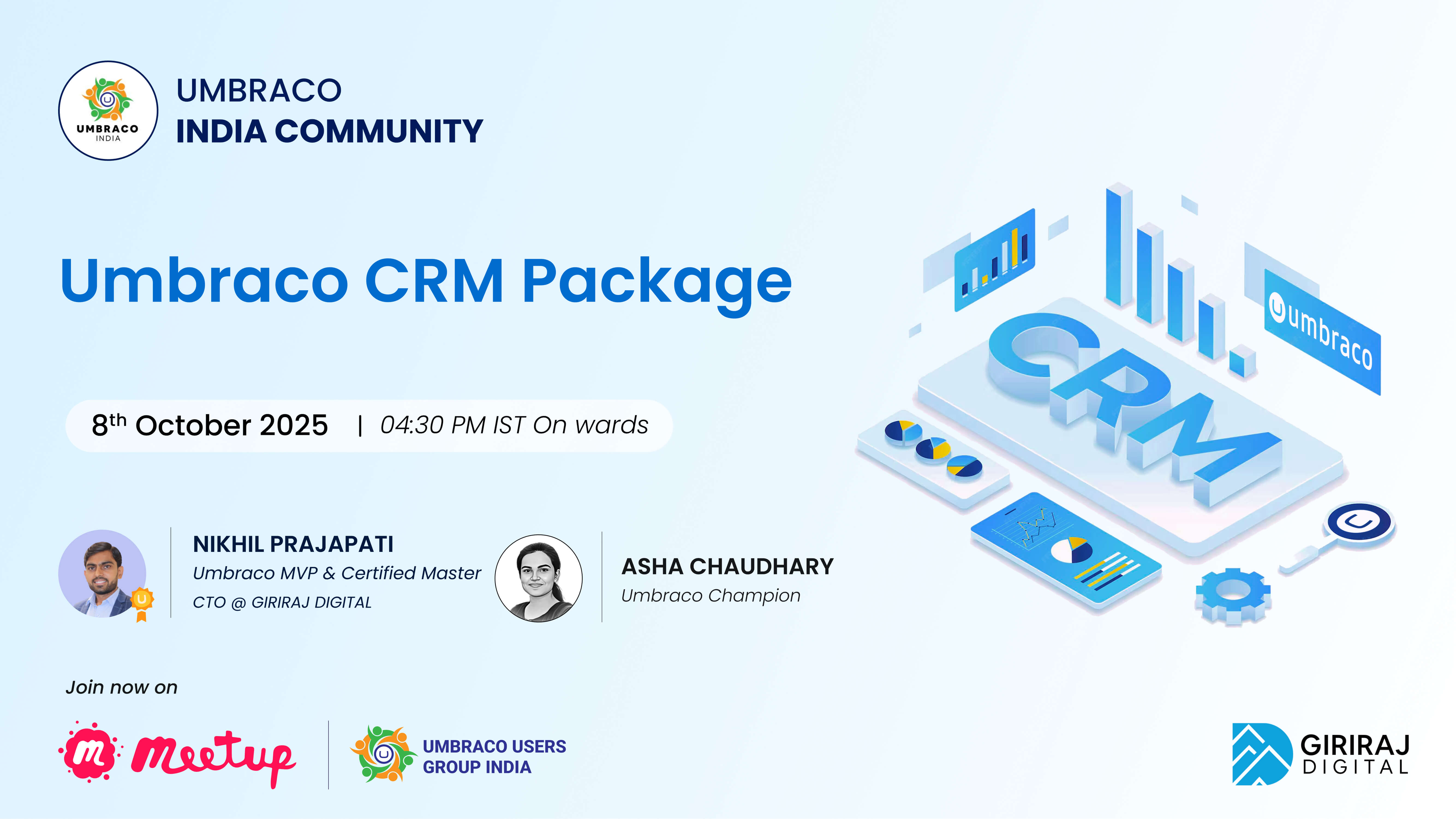Hello To Umbraco CRM Package UUGI Meetup